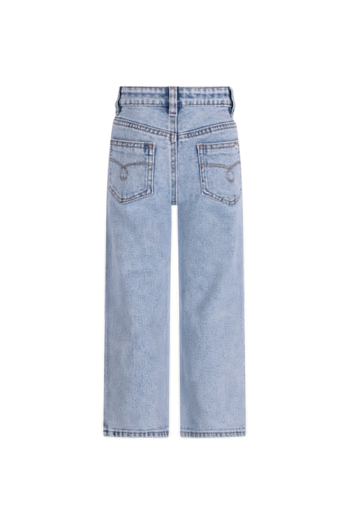 The NewChapter Denim Riley Wide Leg Kinderjeans - Lichtblauw