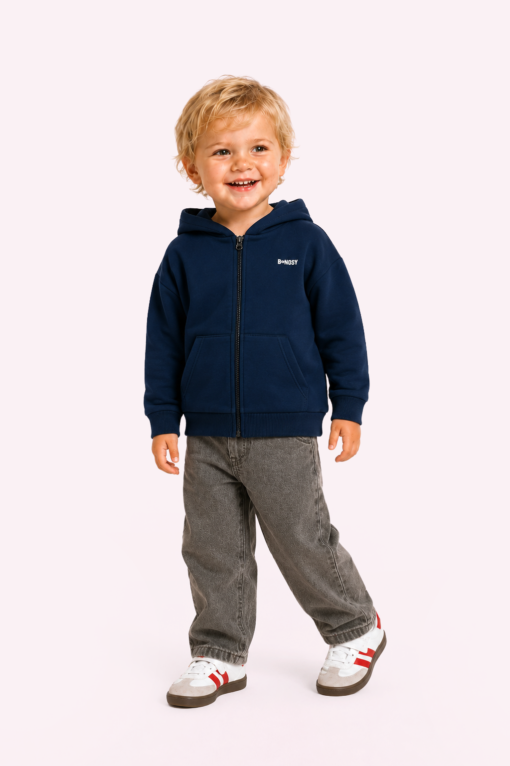 B.Nosy Mini Sten Hoody Navy