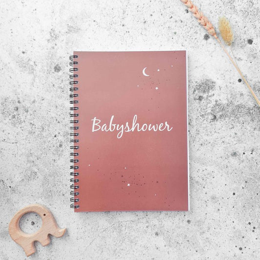 Babyshower Invulboek - Roestkleur - Herinneringen & Voorspellingen