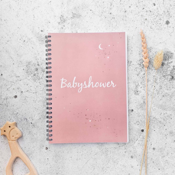Babyshower Invulboek - Roze - Herinneringen & Voorspellingen