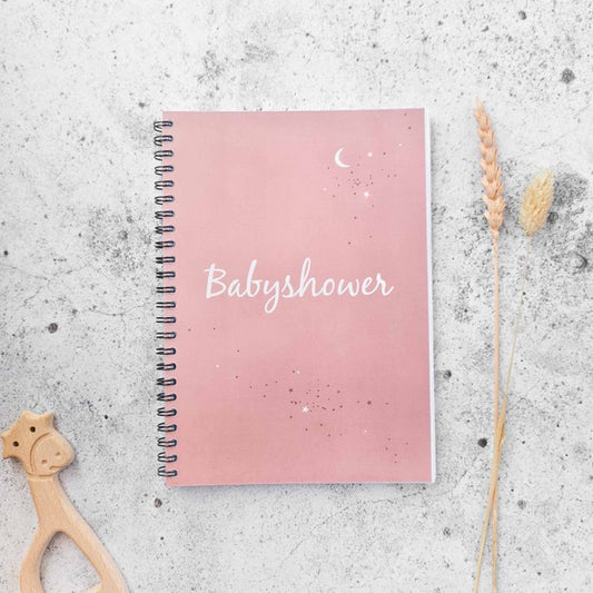 Babyshower Invulboek - Roze - Herinneringen & Voorspellingen