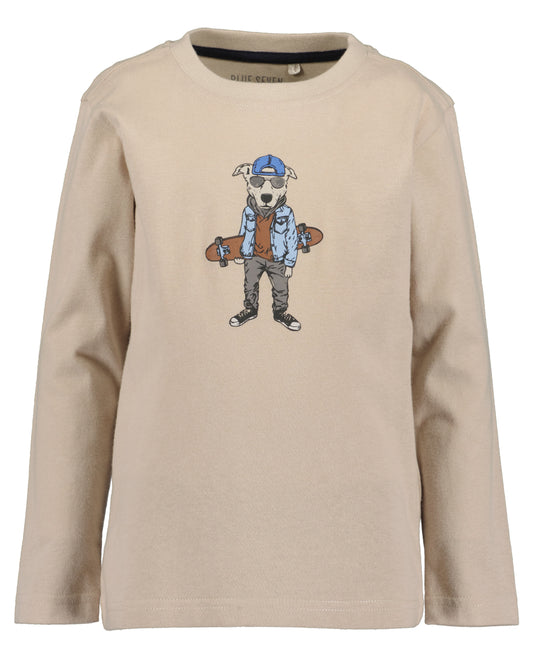 Blue Seven t-shirt hond met skateboard