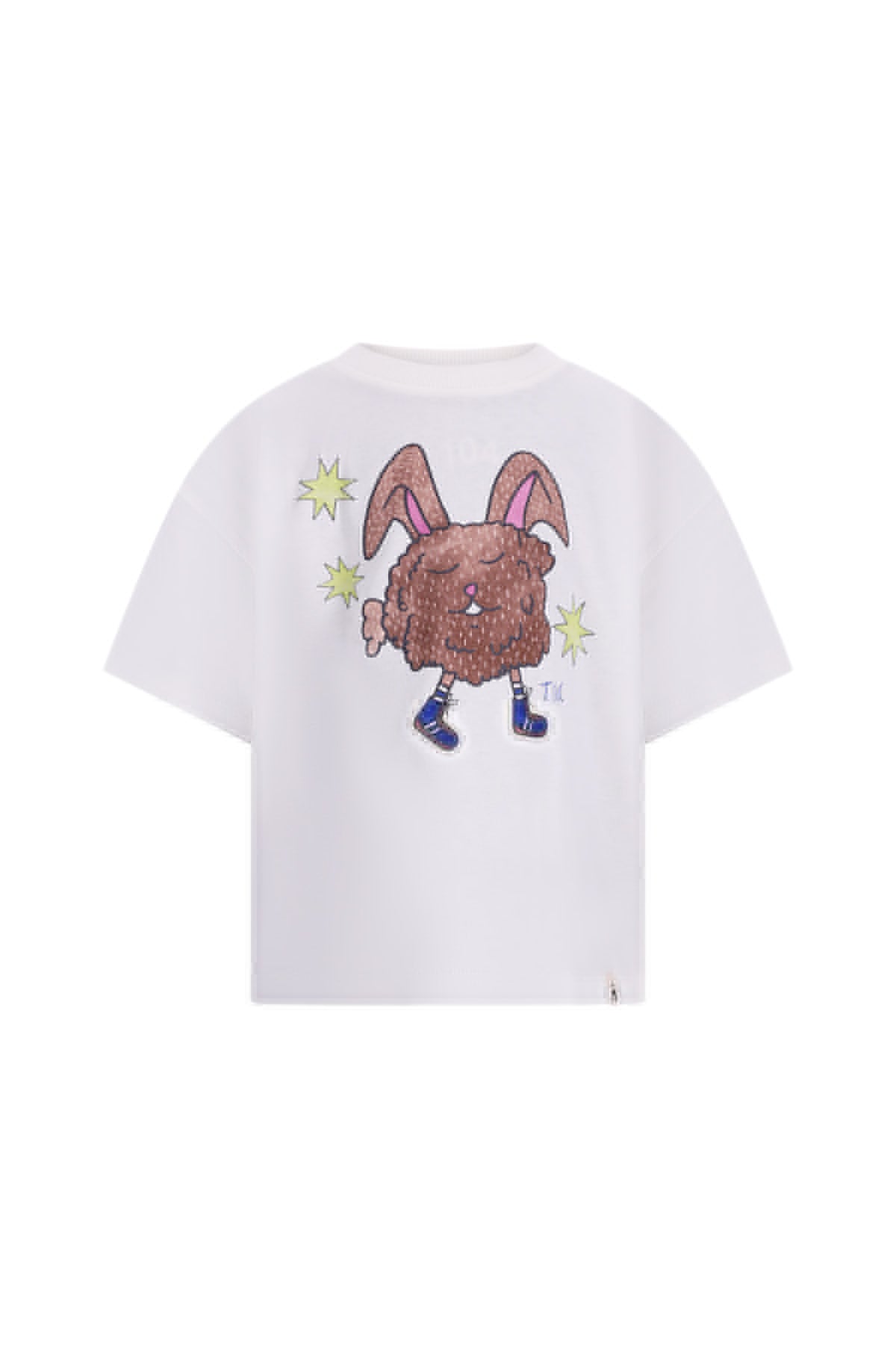 The NewChapter T-shirt Bo - Offwhite Kinder T-shirt Konijn