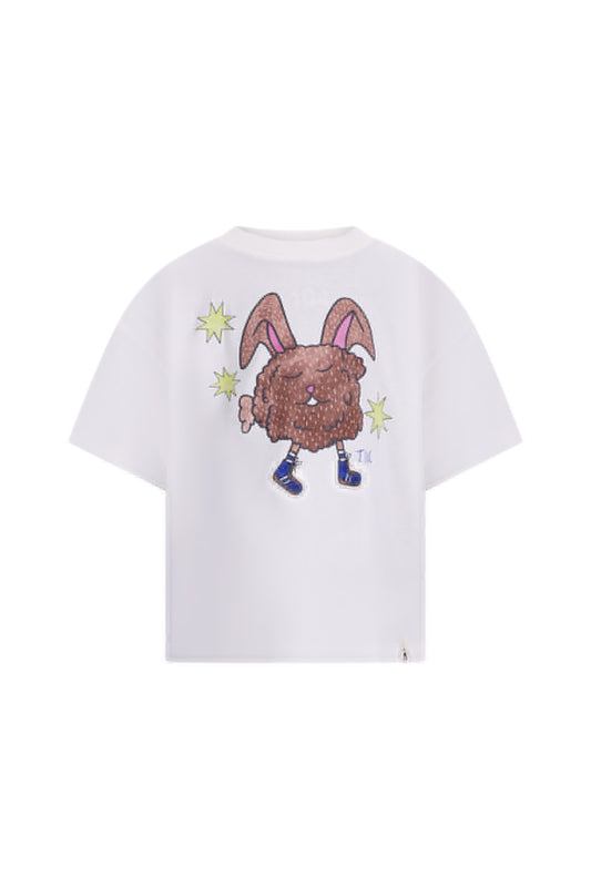 The NewChapter T-shirt Bo - Offwhite Kinder T-shirt Konijn