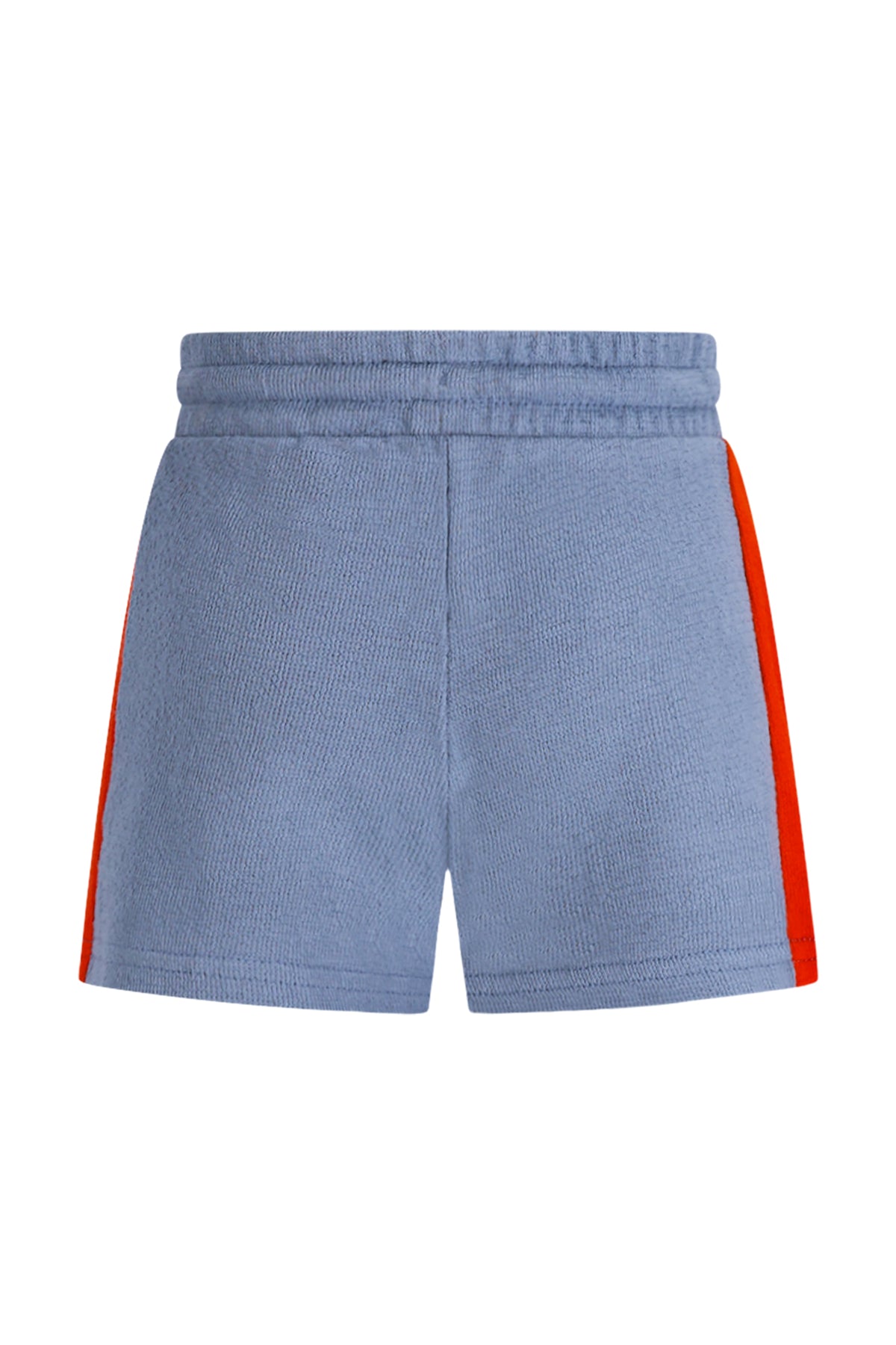 The NewChapter Short Samu - Blauwe Kinder Short met Rode Details
