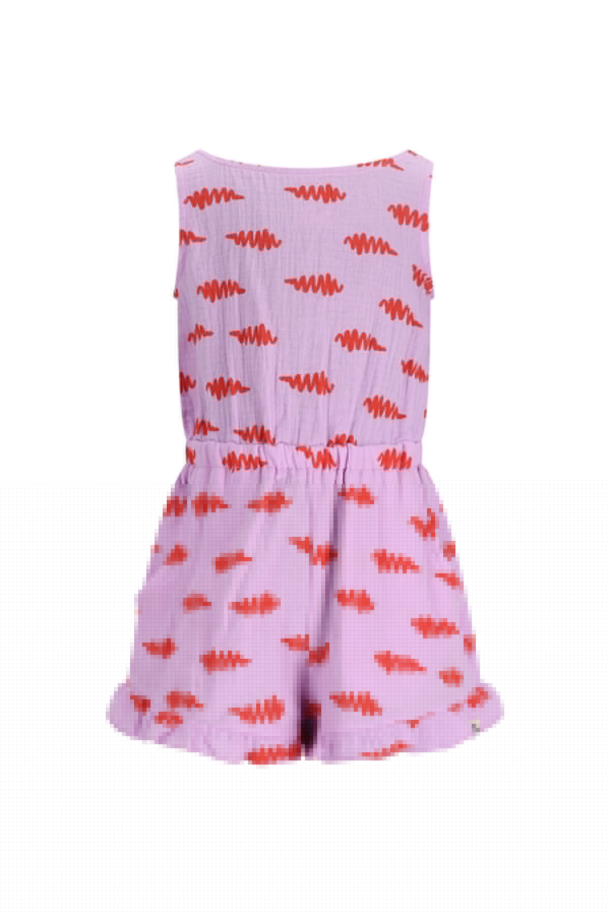 The NewChapter Jumpsuit Lous Meisjes - Lila met Rode Print