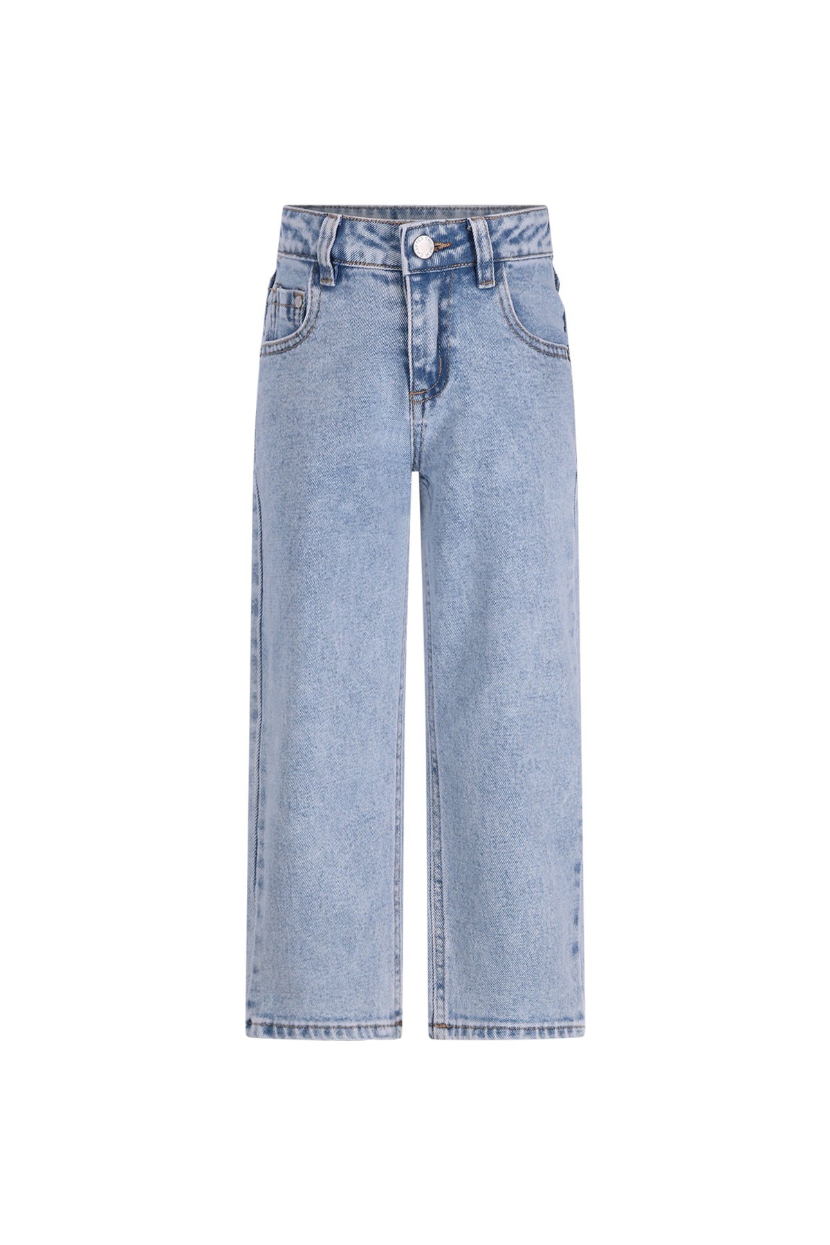 The NewChapter Denim Riley Wide Leg Kinderjeans - Lichtblauw