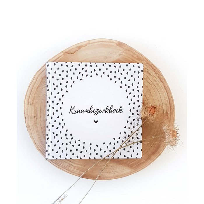 Kraambezoekboek Invulboek Baby - Modern Stip Design