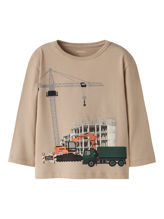 Name It NMMNICK Longsleeve Top - Sesame Beige