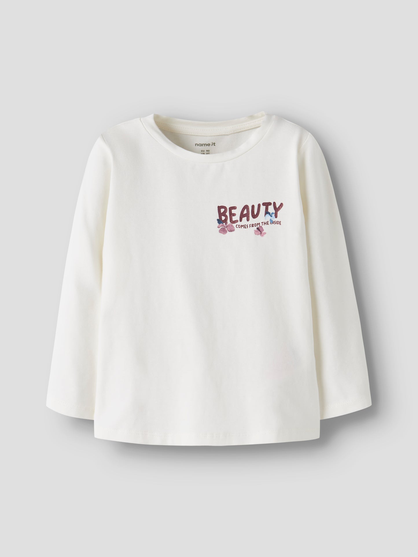 Name It NMFNADELA Longsleeve T-shirt - Cloud Dancer Wit