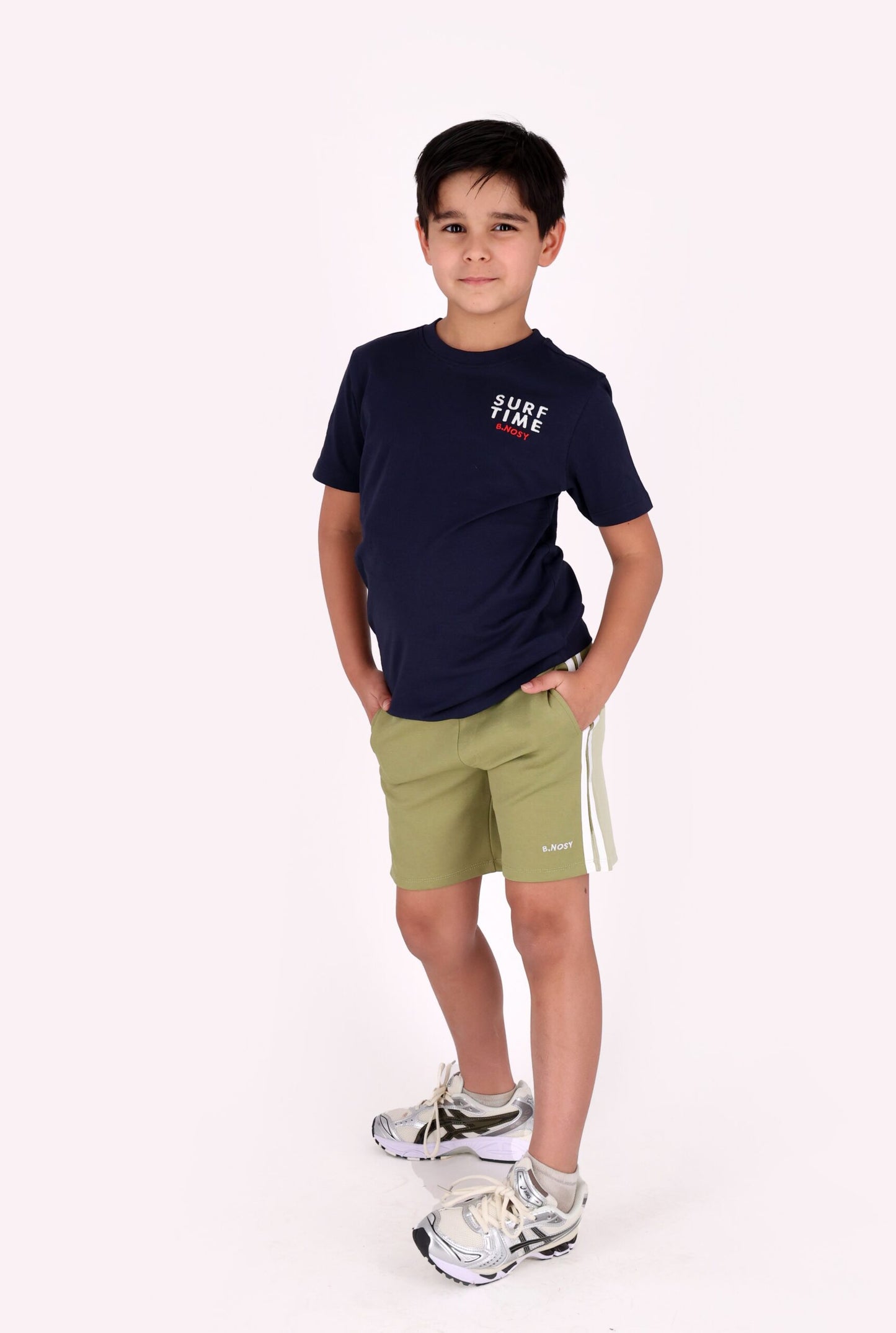 B.Nosy Jongens Short Pim - Groen Sportief
