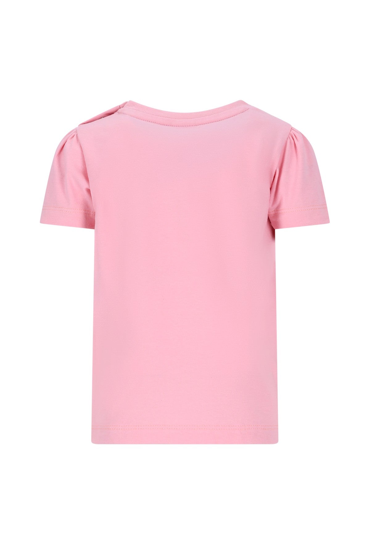 B.Nosy Meisjes T-shirt Tammy - Roze met Bloemenprint