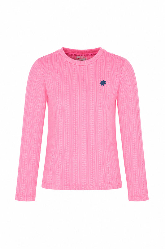 B.Nosy Talli Shirt met Lange Mouwen - Roze