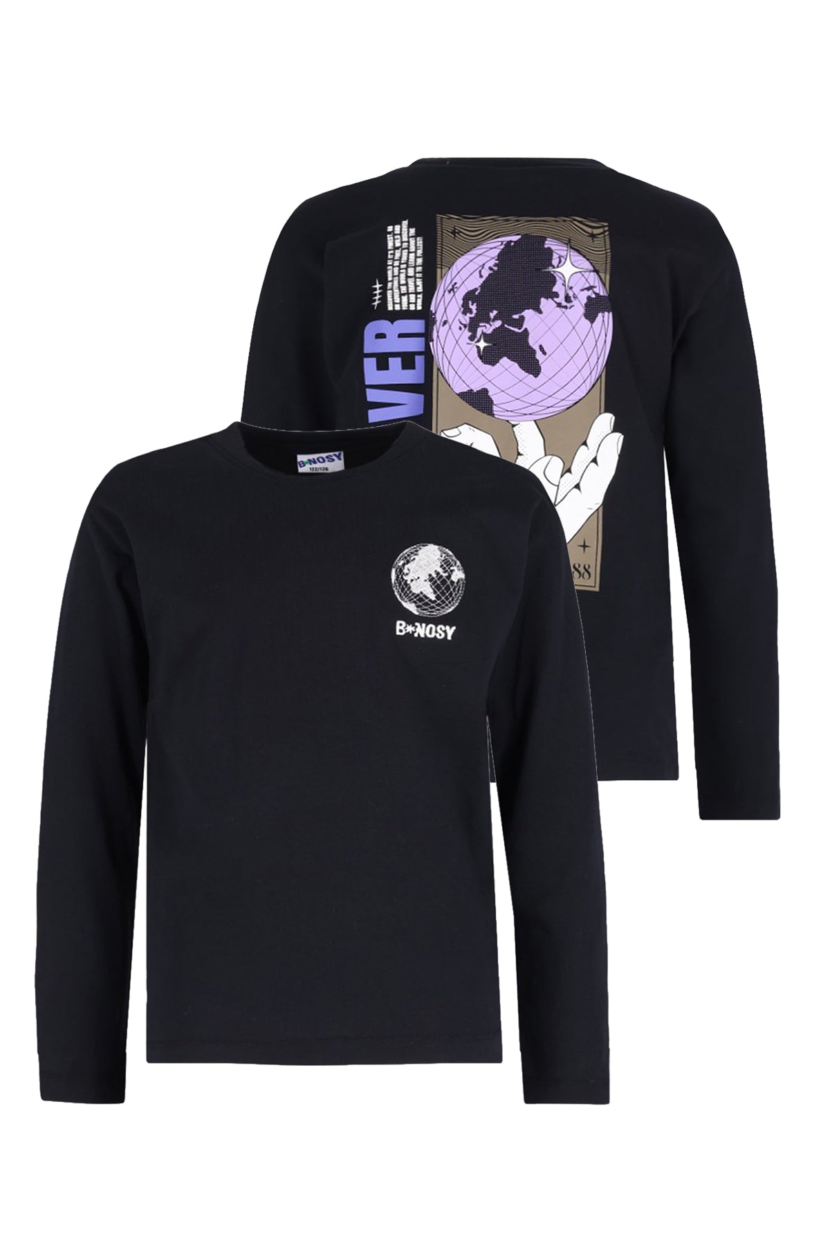 B.Nosy Theo Long Sleeve - Zwart