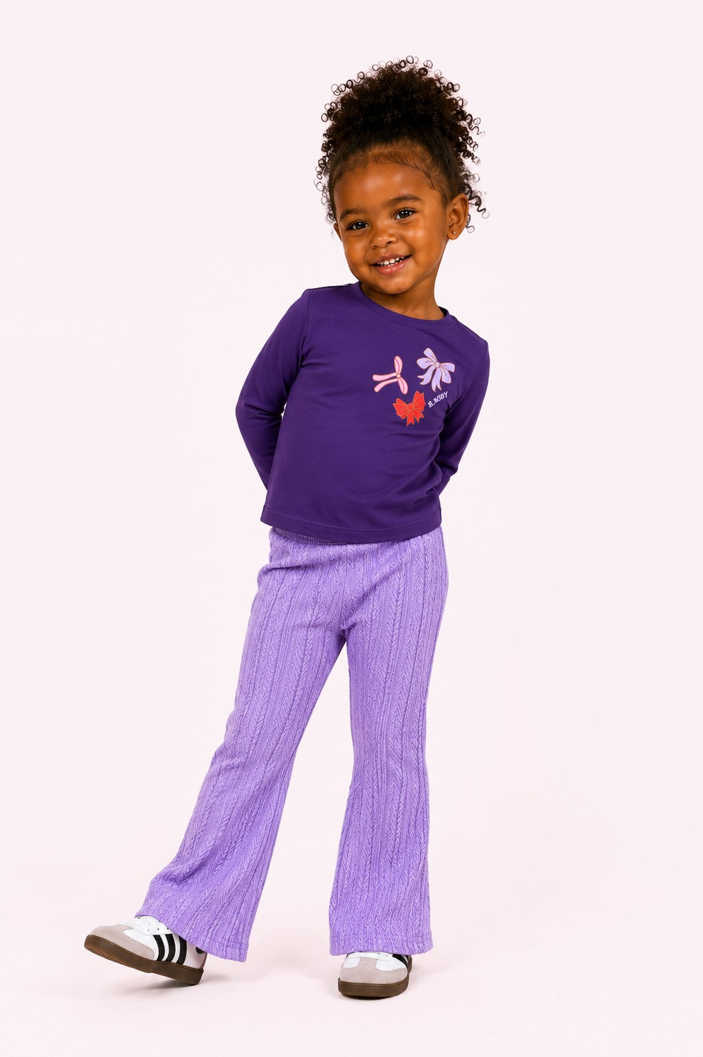 B.Nosy Mini Tara longsleeve - Loganberry