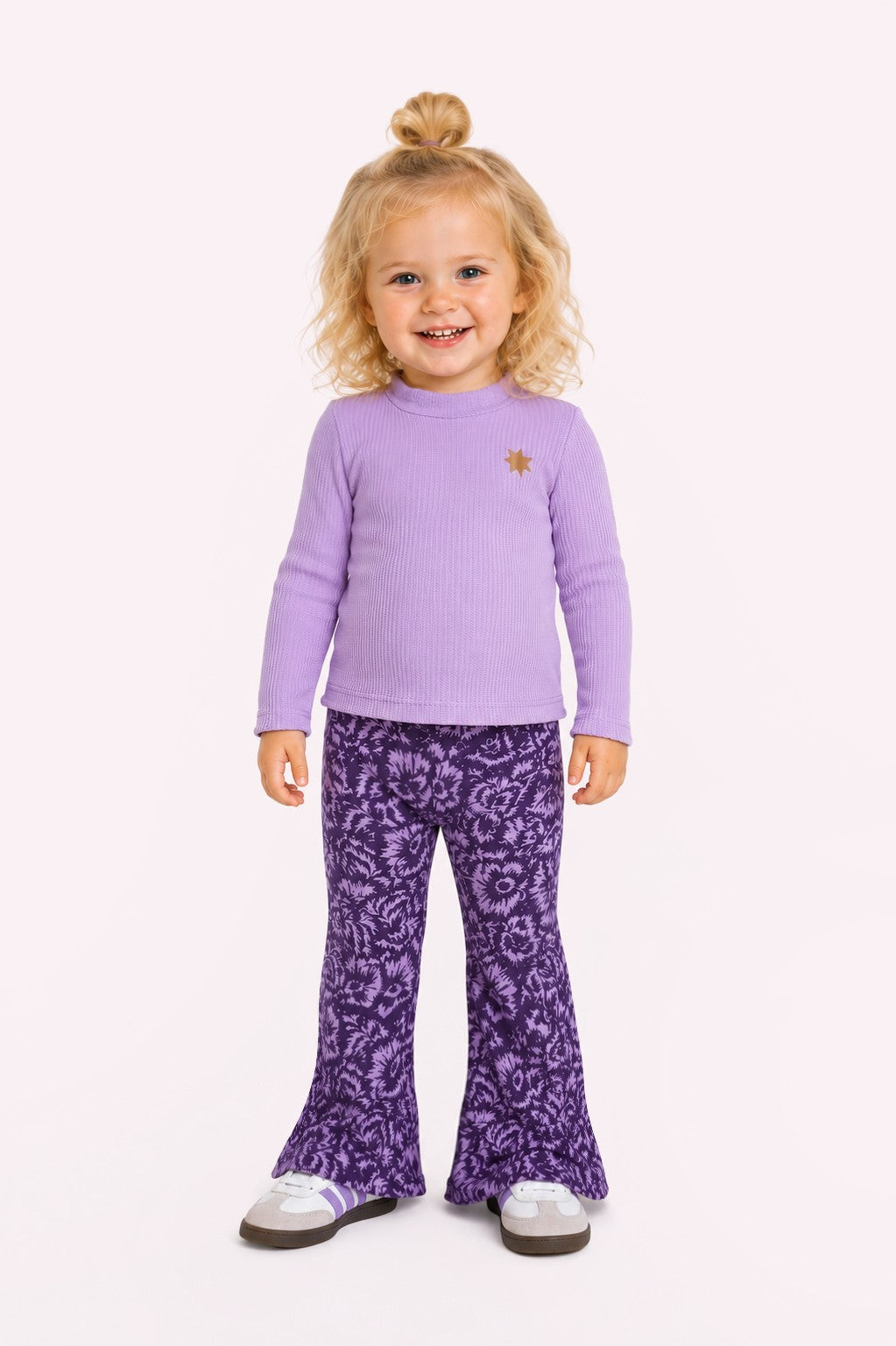 B.Nosy Mini Phoebe flared pants - Candy Flower