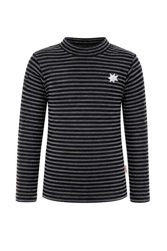 B.Nosy Tamara glitter top - Zwart