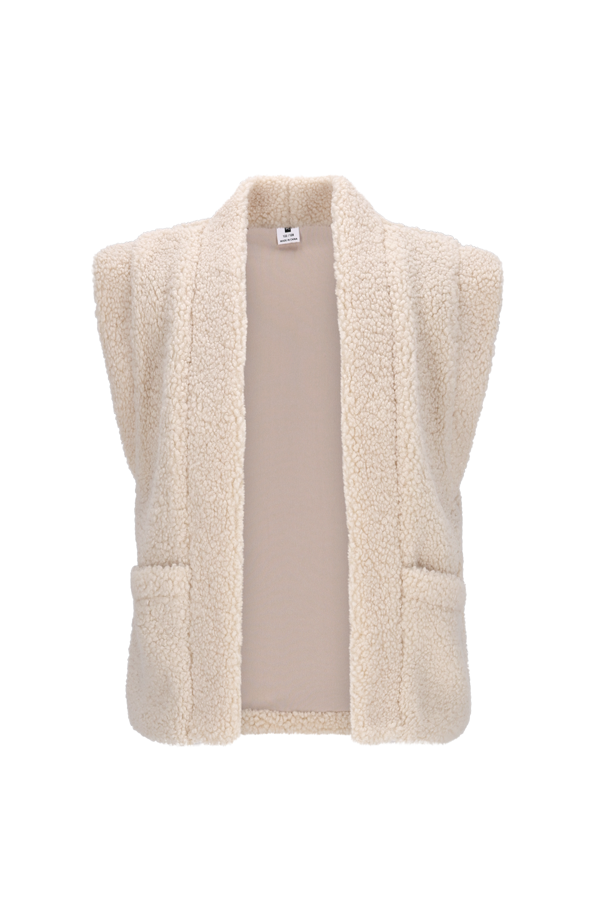 B.Nosy Georgie Teddy Gilet Meisjes - Ecru